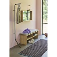 Layer Bench Light Gray/Natural