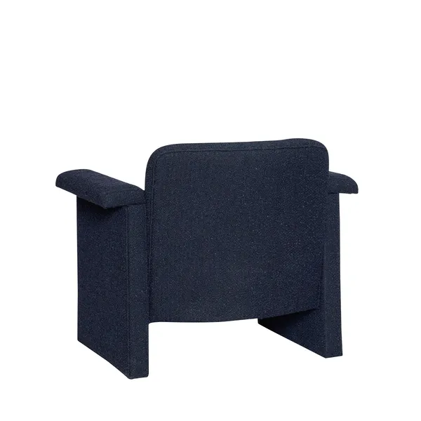 Softy Armchair With Pouf Dark Blue