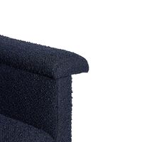 Softy Armchair With Pouf Dark Blue