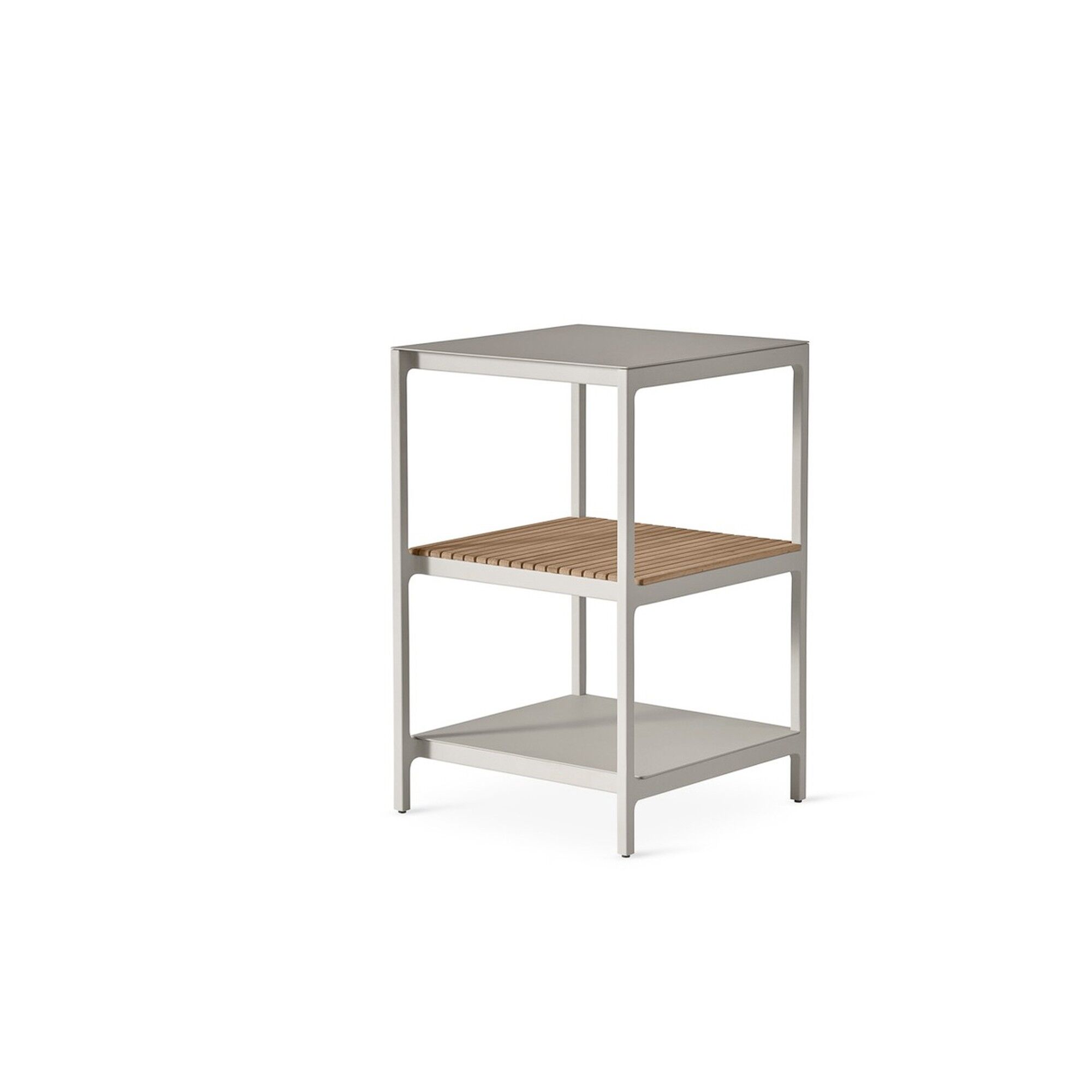 740 åpen kjøkkenmodul Liten Aluminium/teak