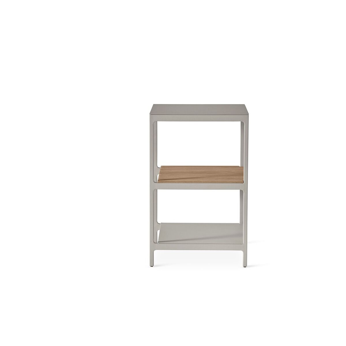 740 Open-Air Kitchen Module Small Aluminum/Teak