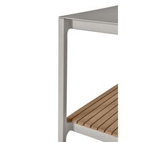 740 Open-Air Kitchen Module Small Aluminum/Teak