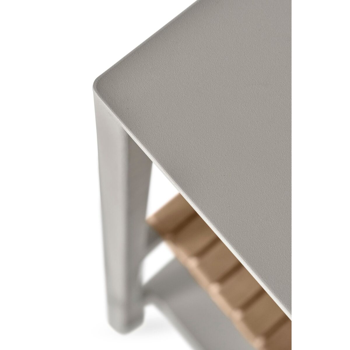 740 Open-Air Kitchen Module Small Aluminum/Teak