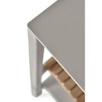 740 Open-Air Kitchen Module Small Aluminum/Teak