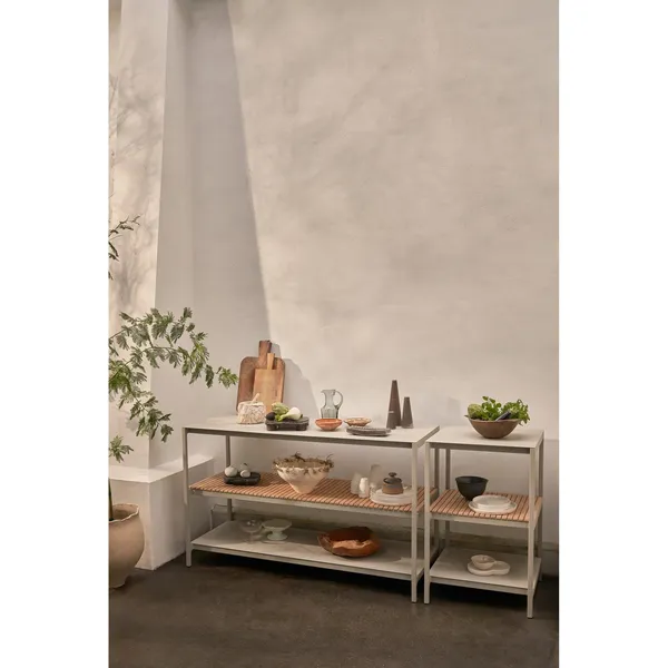 741 Open-Air Kitchen Module Large Aluminum/Teak