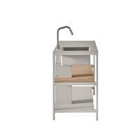 742 Open-Air Kitchen Module Large With Sink Aluminum/Teak