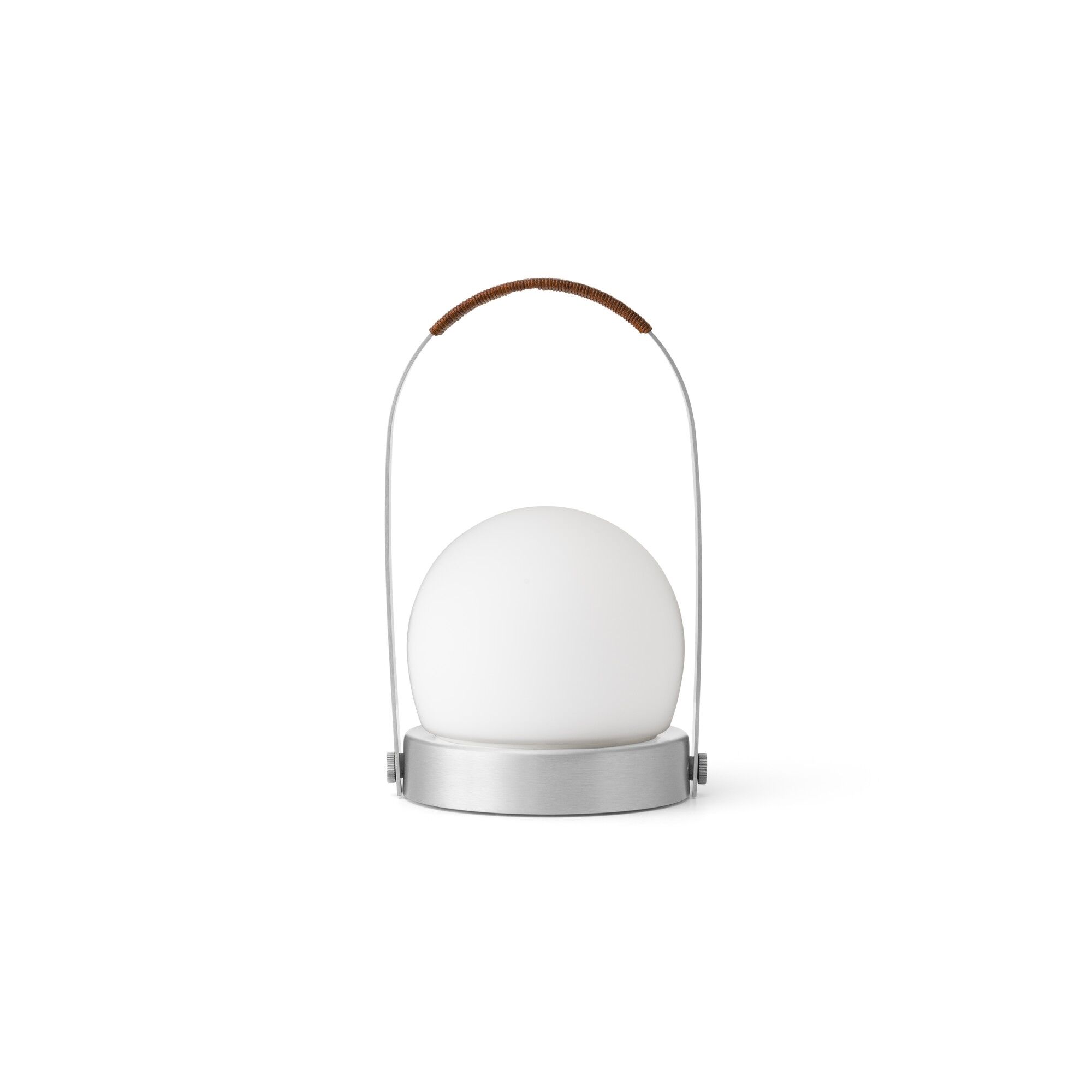 Carrie Lampe Portative Aluminium Brossé /Cuir