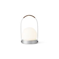 Lampada Portatile Carrie Alluminio Spazzolato /Pelle