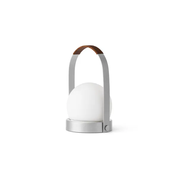 Lampada Portatile Carrie Alluminio Spazzolato /Pelle