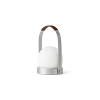 Lampada Portatile Carrie Alluminio Spazzolato /Pelle