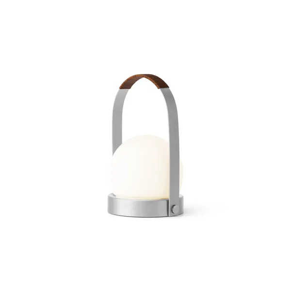 Lampada Portatile Carrie Alluminio Spazzolato /Pelle