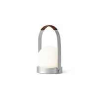Lampada Portatile Carrie Alluminio Spazzolato /Pelle
