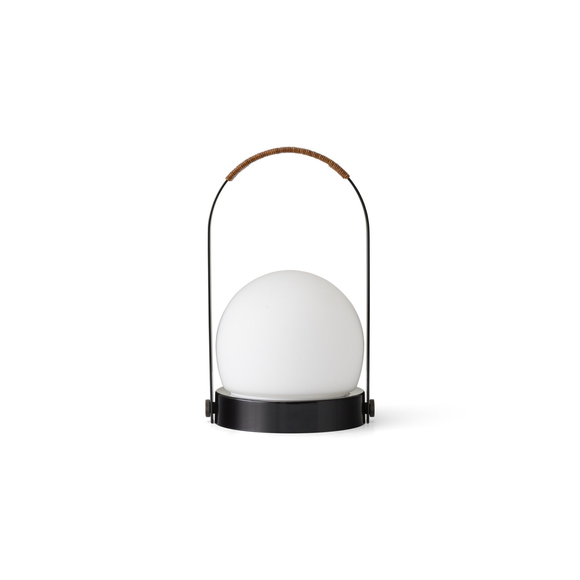 Lampe Portable Carrie, Acier Noir /cuir