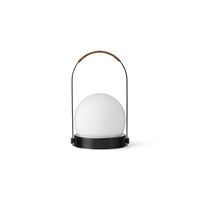 Carrie Transportabel Lampe Sort Stål/Læder