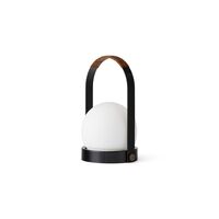 Carrie Transportabel Lampe Sort Stål/Læder