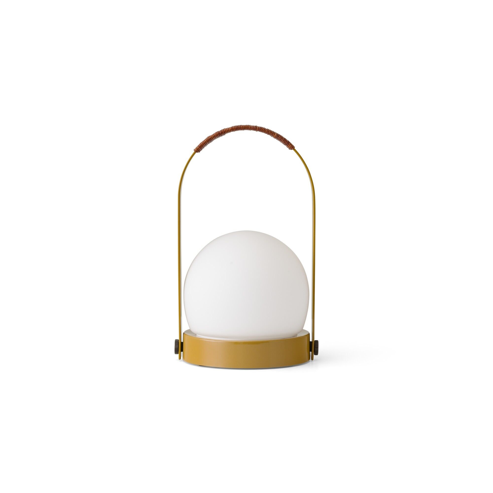 Lampe Portable Carrie Acier/Marron doré/Cuir