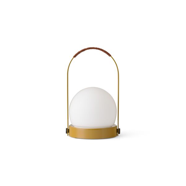 Carrie Portable Lamp Steel/Golden Brown/Leather