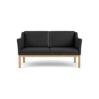 FDB Möbler L45 2-sitssoffa Svart