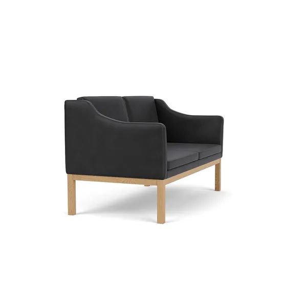FDB Möbler L45 2-sitssoffa Svart