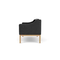 FDB Möbler L45 2-sitssoffa Svart