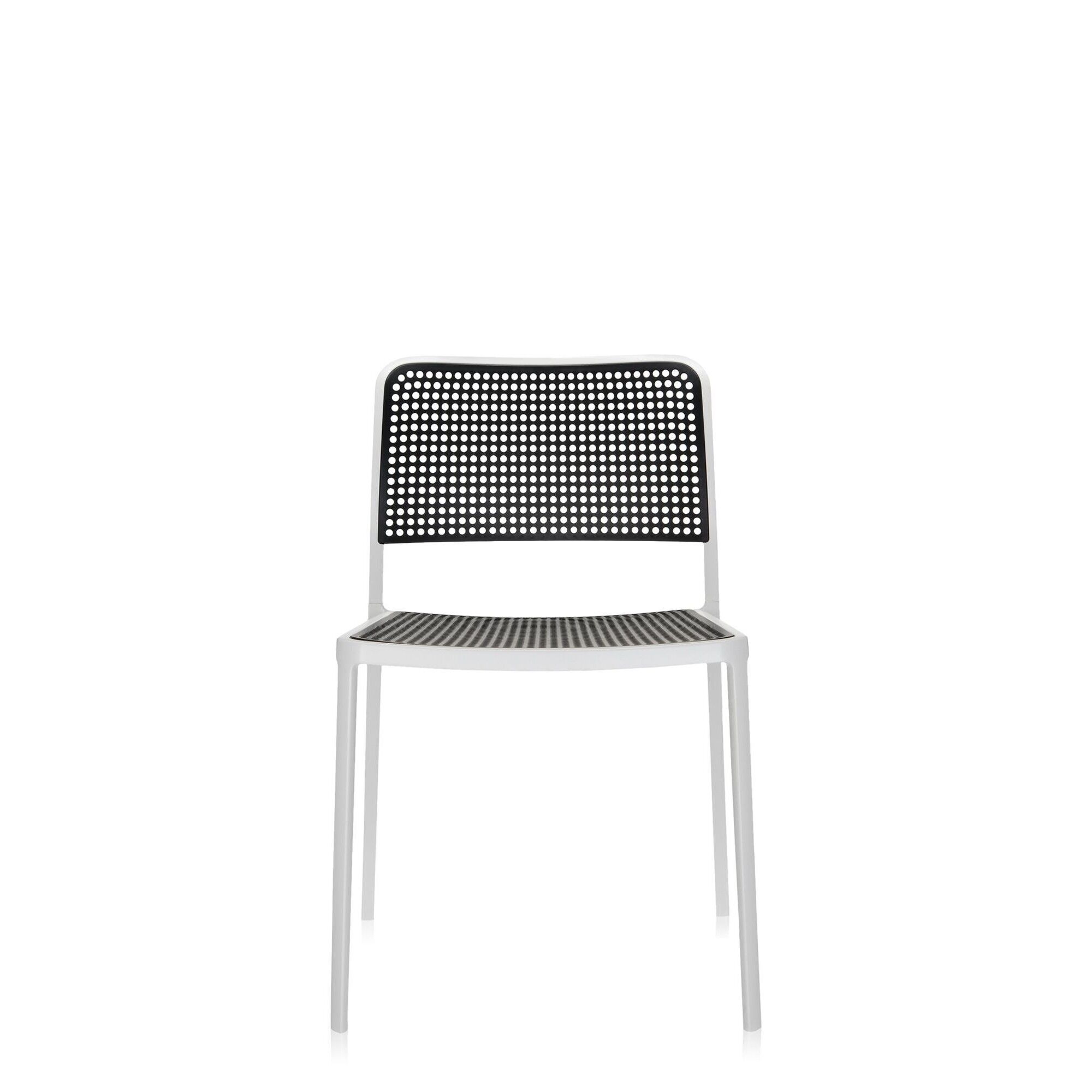 AUDREY Spisebordsstol Hvid/Sort