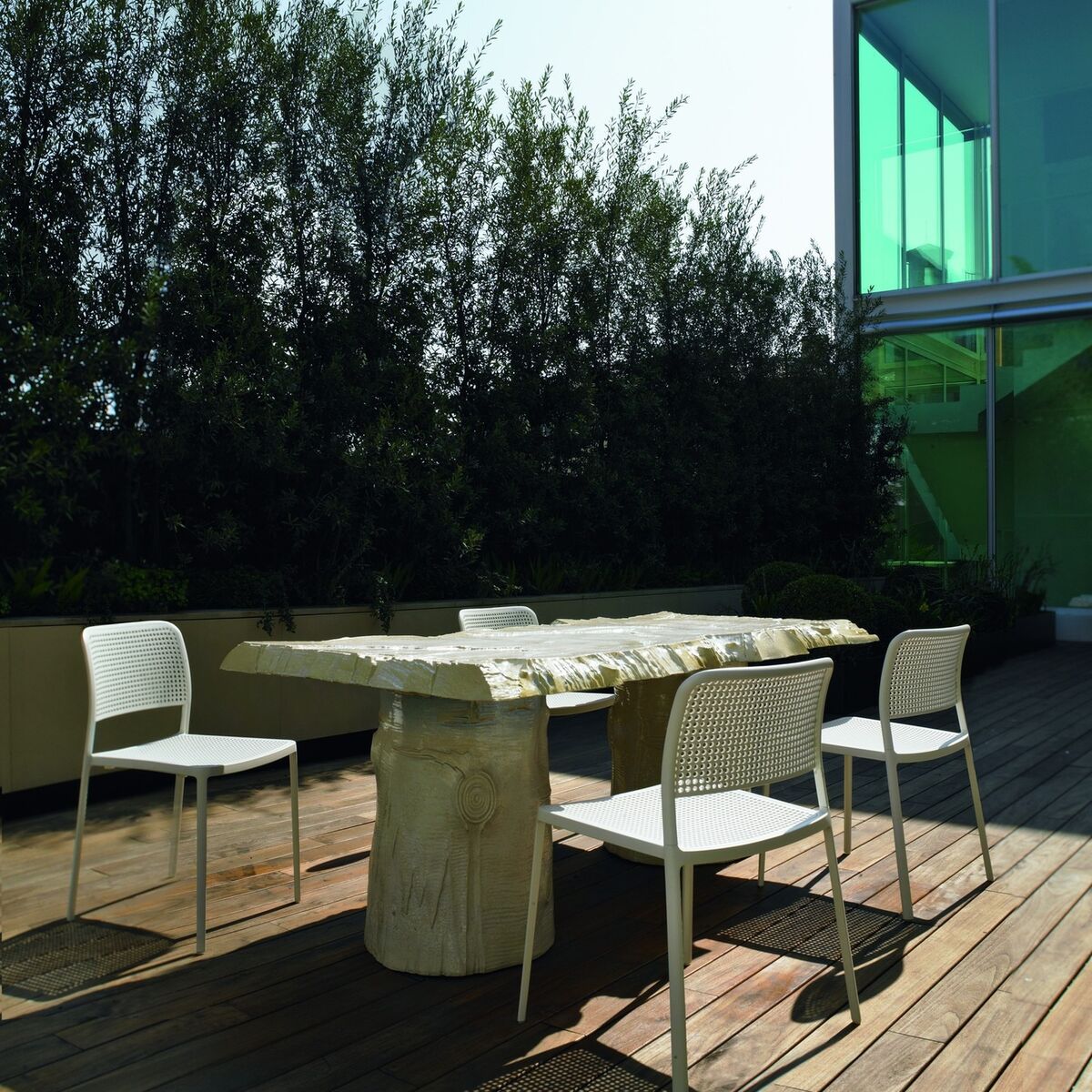 AUDREY Dining Chair White/ Light Gray