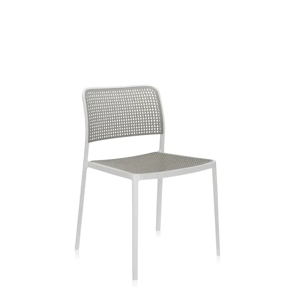 AUDREY Dining Chair White/ Light Gray