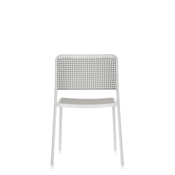 AUDREY Dining Chair White/ Light Gray