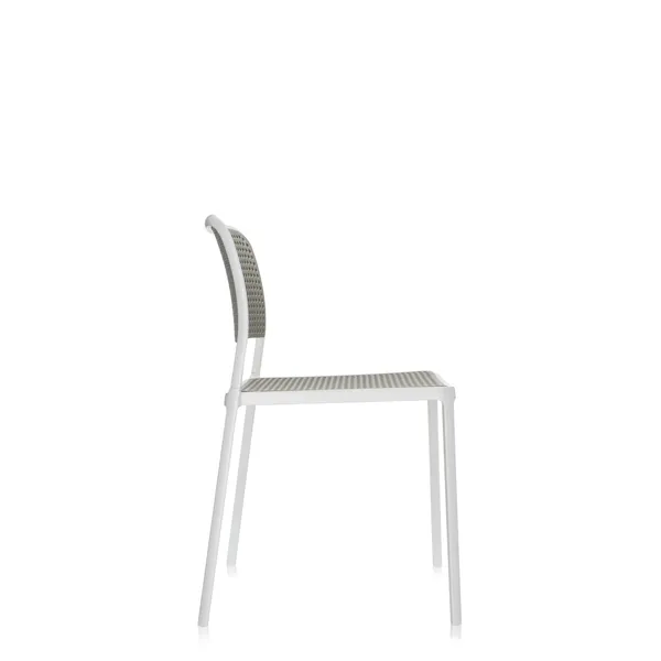 AUDREY Dining Chair White/ Light Gray