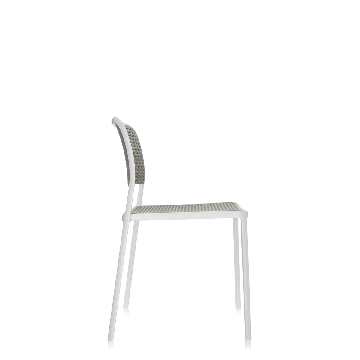 AUDREY Dining Chair White/ Light Gray