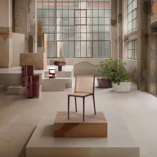 BELVEDERE VIENNA Dining Chair Burgundy