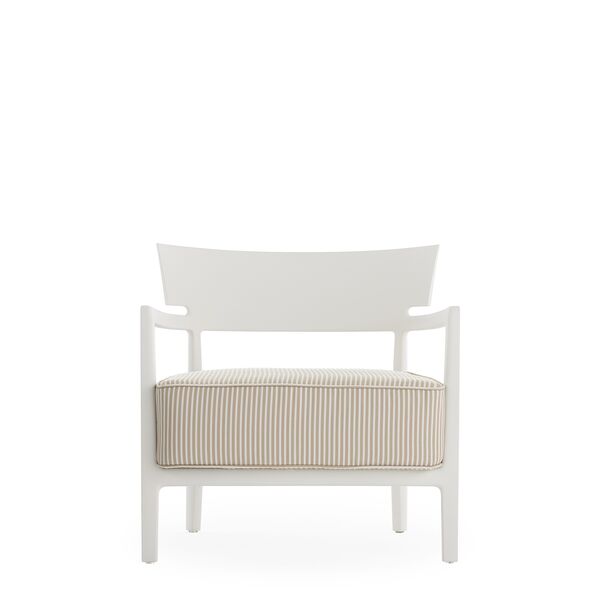 CARA MAT Udendørs Lænestol Hvid/Beige