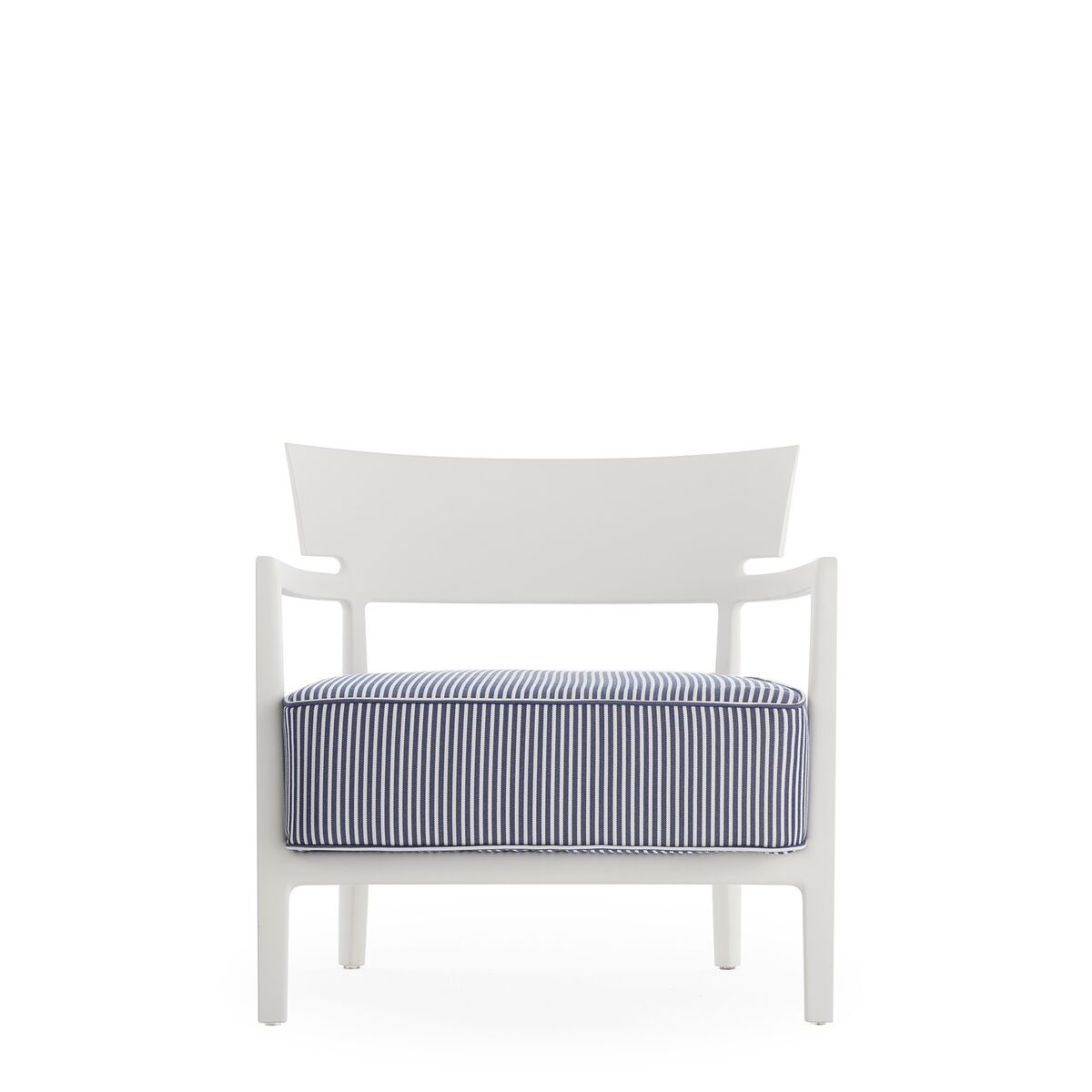 CARA MAT Outdoor Armchair White/ Blue