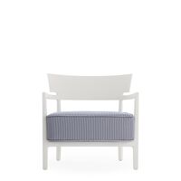 CARA MAT Outdoor Armchair White/ Blue