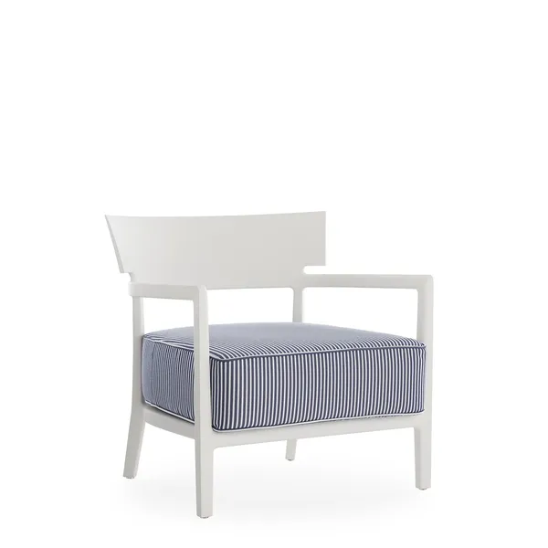 CARA MAT Outdoor Armchair White/ Blue
