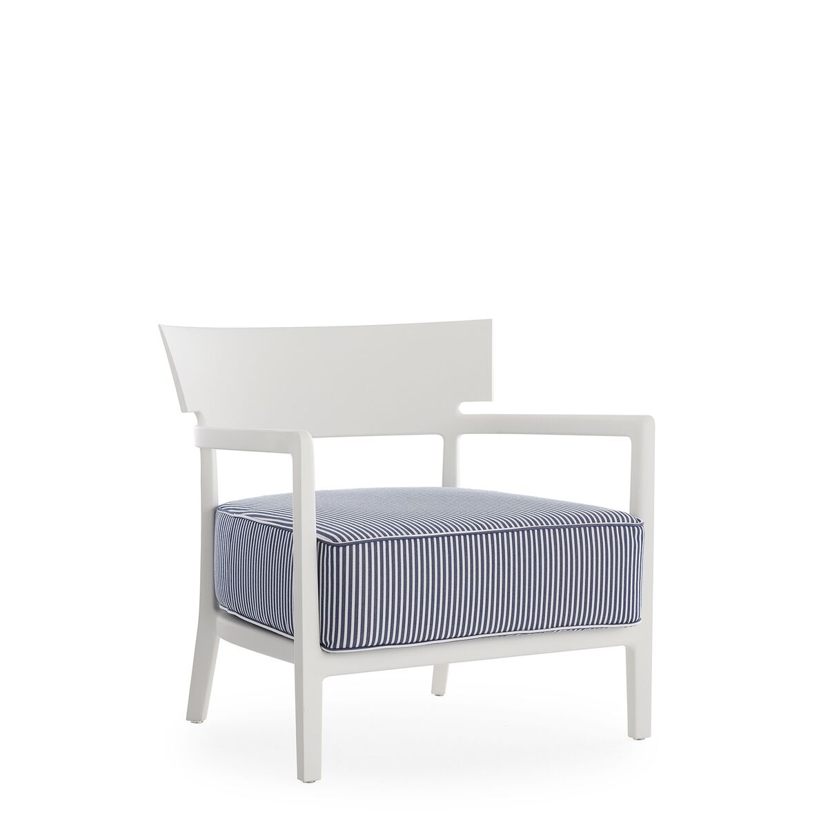 CARA MAT Outdoor Armchair White/ Blue