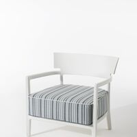 CARA MAT Buitenfauteuil Wit/ Groen