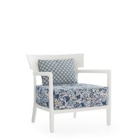 CARA MAT Liberty Artemis Outdoor Armchair White/ Blue