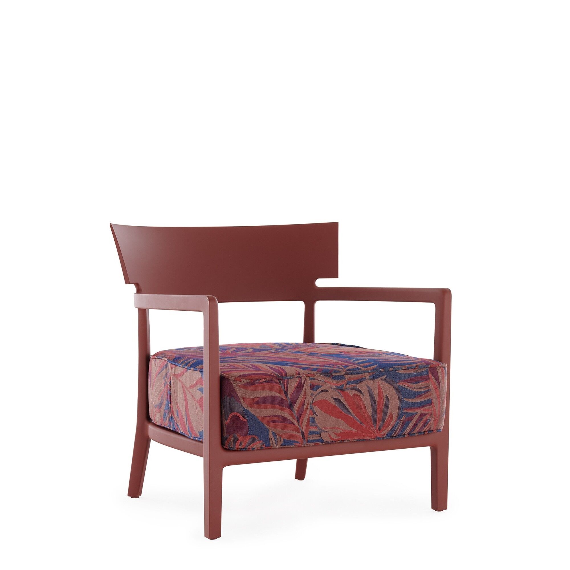 CARA MAT Liberty Chile Palm Outdoor-Sessel, Burgunder/Lack