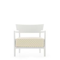 CARA MAT Liberty Obi Check Outdoor Armchair White/Milk
