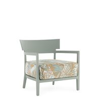 CARA MAT Liberty Obi Check Outdoor Armchair Green/Pewter