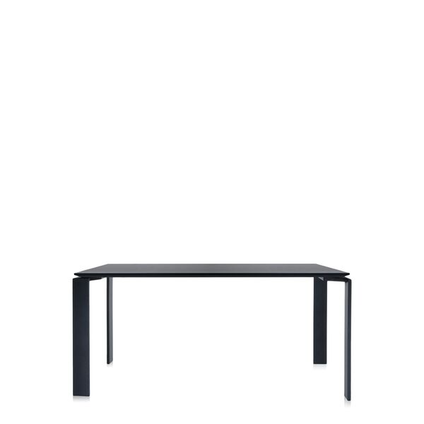 FOUR Soft-Touch Schreibtisch 158x79 Schwarz