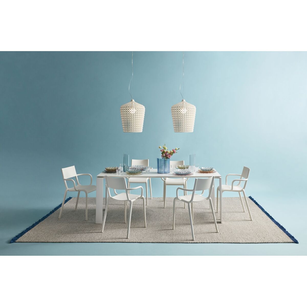 FOUR Fenix ​​Soft-Touch Dining Table 158x79 Burgundy