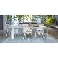 FOUR Fenix ​​Soft-Touch Dining Table 158x79 Burgundy