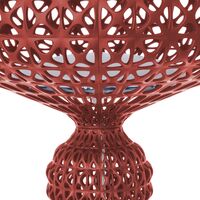 KABUKI Outdoor Floor Lamp Burgundy