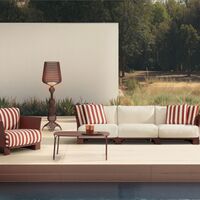 KABUKI Outdoor Floor Lamp Burgundy