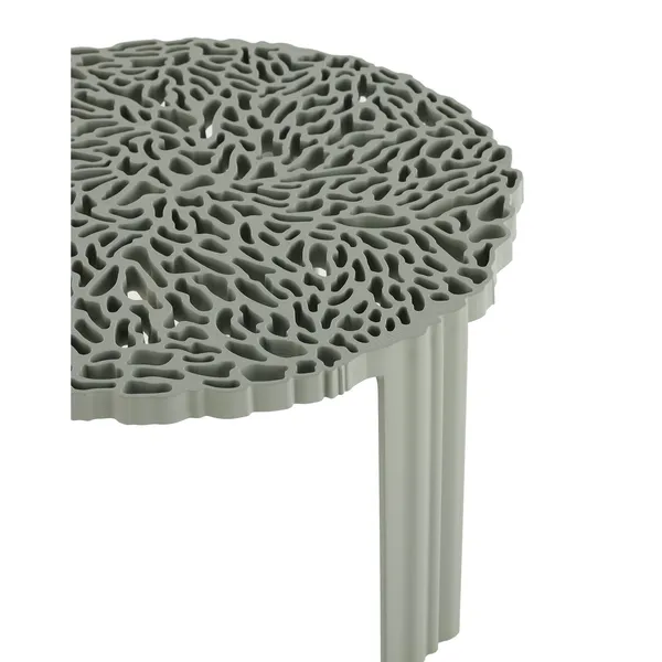 T-TABLE Side Table Small Green/Pewter