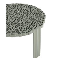 T-TABLE Side Table Small Green/Pewter