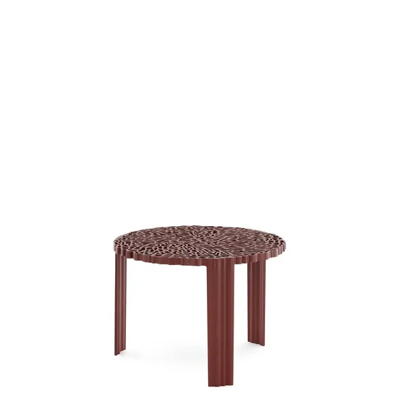 T-TABLE Side Table Medium Burgundy