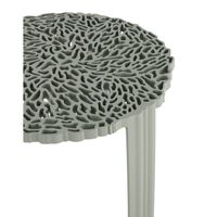 T-TABLE Side Table Medium Green/Pewter
